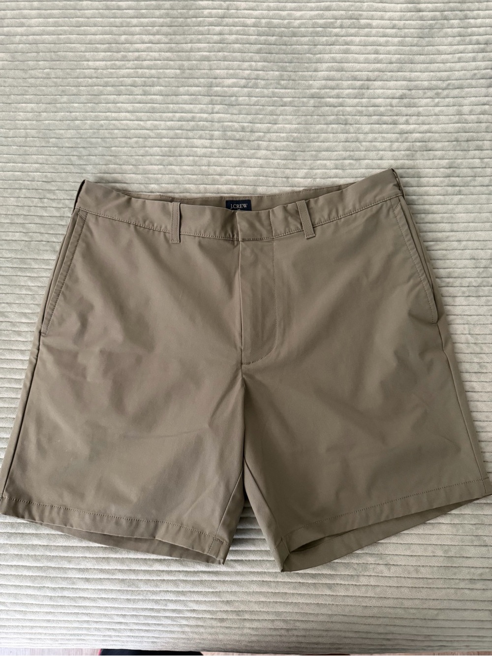 J. Crew Men’s Flat Front Shorts in Khaki